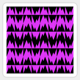 Doc Labs Streetwear - Geometric Art | Geometric Pattern | Geometric Background - Triangles - Purple / Black - | Available in 5 Color Combinations | Sticker
